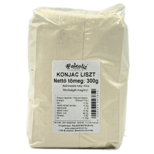 Paleolit Konjac liszt 300g 120-200 mesh glükomannán tartalom min 90%