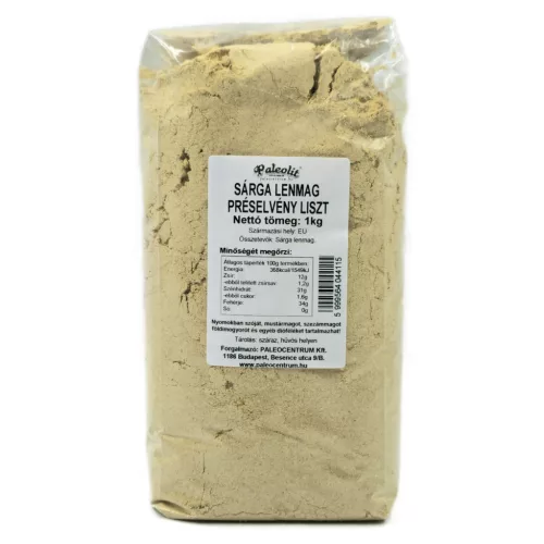 Paleolit Sárga lenmagliszt 1kg préselvényből