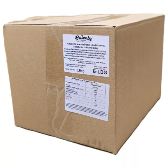 Paleolit Étcsokoládé eritrittel 5kg lédig Paleolit Étcsokoládé eritrittel 5kg lédig