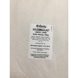   Paleolit Szezámmag préselvény liszt 25kg hántolt, fehér lédig