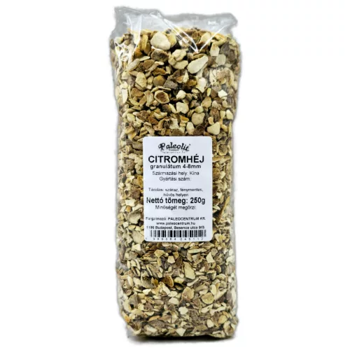 Paleolit Citromhéj 5x5mm szárított 250g Lemon peels