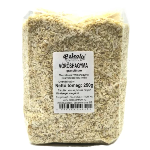 Paleolit Vöröshagyma granulátum 250g Onion minced 1-3mm