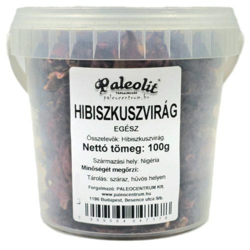Paleolit Hibiszkuszvirág egész 100g vödrös Hibiscus whole