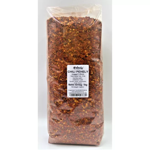 Paleolit Chili pehely maggal 3-5mm 1kg Chili crushed 3-5mm (25% seeds)