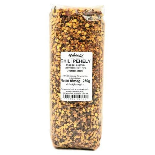 Paleolit Chili pehely maggal 3-5mm 250g Chili crushed 3-5mm (25% seeds)