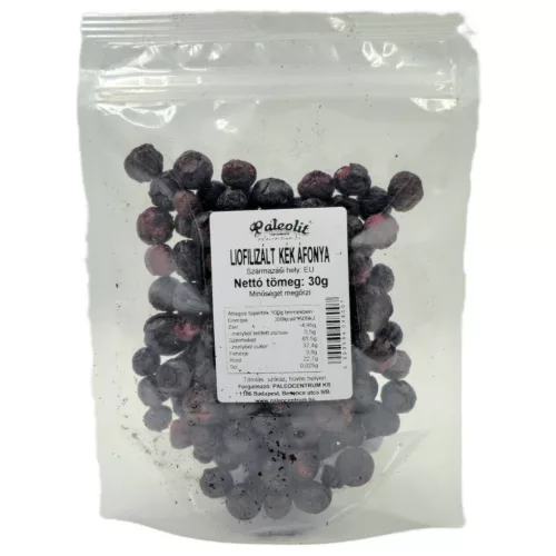 Paleolit Liofilizált kék áfonya 30g szemek Blueberries freeze-dried