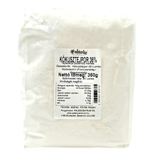 Paleolit Kókusztejpor 350g Vegán, 36%-os zsírtartalommal, kazeinmentes