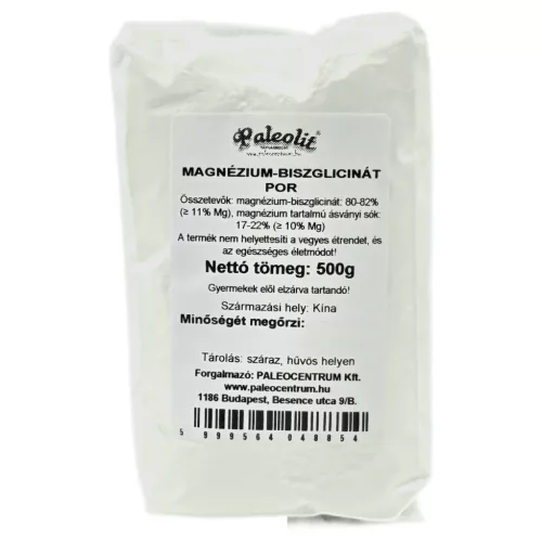 Paleolit Magnézium-biszglicinát por 500g Magnesium Bisglycinate Powder