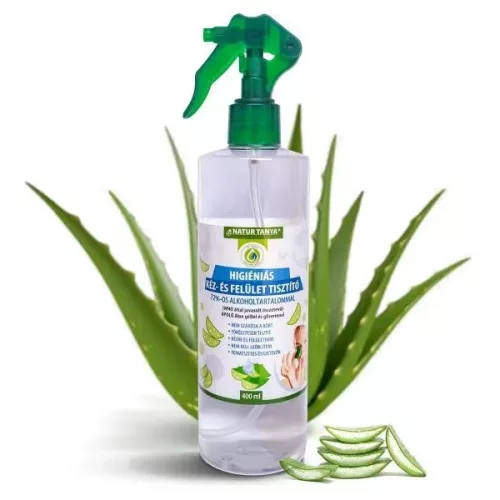 Natur Tanya® Higiéniás kéz- és felület tisztító spray 72% alkoholtart. 400ml