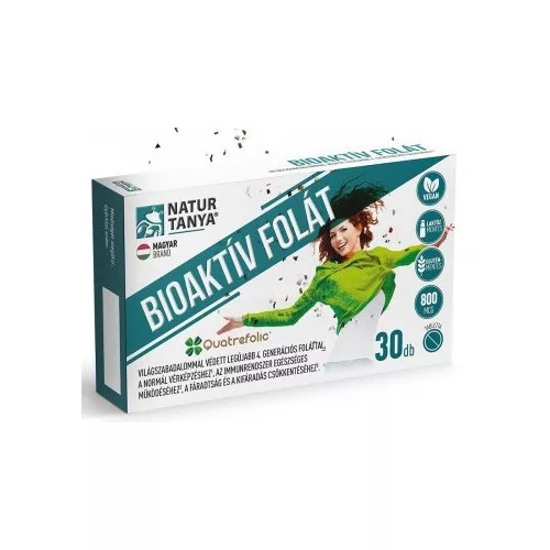 Natur Tanya® Bioaktív Folát 800mcg 30db vegán tabletta