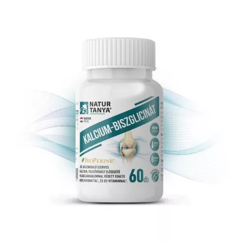 Natur Tanya® Kalcium-biszglicinát 60db filmtabletta BioPerine® és D3-vitamin