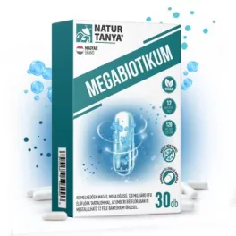   Natur Tanya® Megabiotikum 30db kapszula 12 féle baktériumtörzs, 120 milliárd CFU