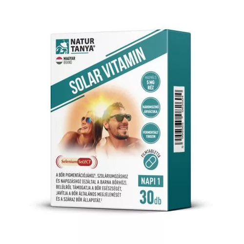 Natur Tanya® Solar vitamin 30db tabletta napozóvitamin