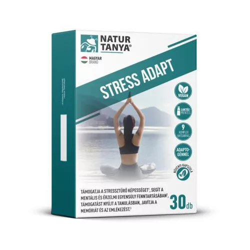 Natur Tanya® Stress Adapt 30db kapszula Adaptogén gyógynövényekkel