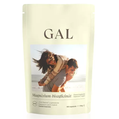GAL Magnézium-biszglicinát utántöltő ÚJ 180 kapszula 176g polipropilén tasakban