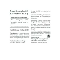 Vitaking B2 vitamin Riboflavin 40mg (60) tabletta