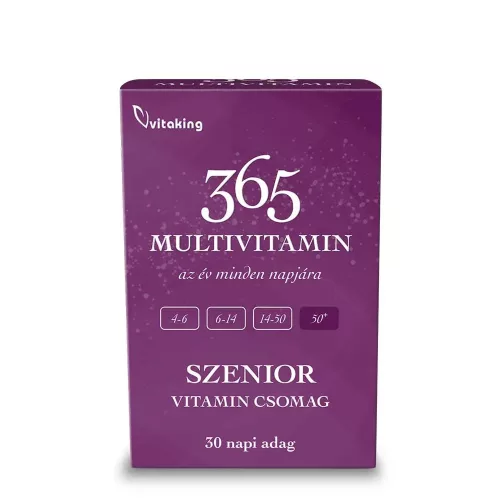 Vitaking 365 Szenior Multivitamin csomag 30 napi adag