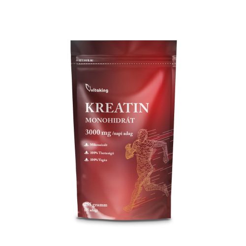 Vitaking 100% Kreatin monohidrát (natúr, mikronizált) 255g doypack