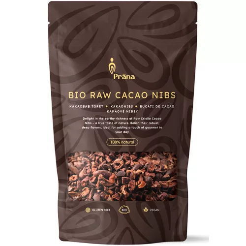 Prana Bio Nyers Kakaóbab töret 125g Raw Cacao Nibs