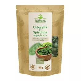 BioMenü BIO Chlorella és spirulina alga tabletta 125g
