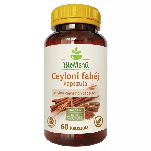 BioMenü BIO Ceyloni fahéj kapszula 60db
