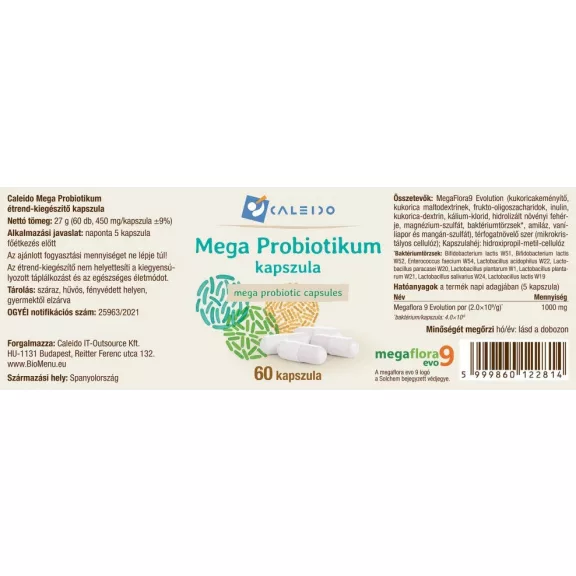 Caleido Mega Probiotikum 60db kapszula Caleido Mega Probiotikum 60db kapszula