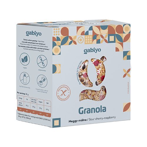 Gabiyo Granola Meggy-málna 275g