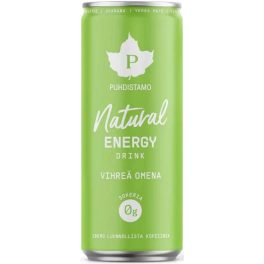   Puhdistamo Natural energy 330ml zöld alma ízű természetes energiaital DRS