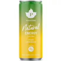   Puhdistamo Natural energy 330ml körte- limonádé ízű természetes energiaital DRS