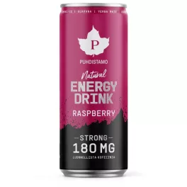   Puhdistamo Natural energy 330ml málna ízű természetes energiaital DRS