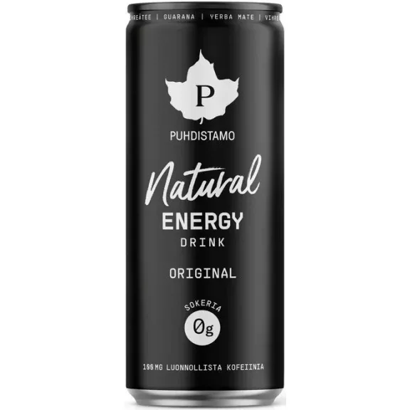 Puhdistamo Natural energy 330ml Original természetes energiaital DRS Puhdistamo Natural energy 330ml Original természetes energiaital DRS