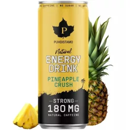   Puhdistamo Natural energy 330ml ananász ízű természetes energiaital DRS