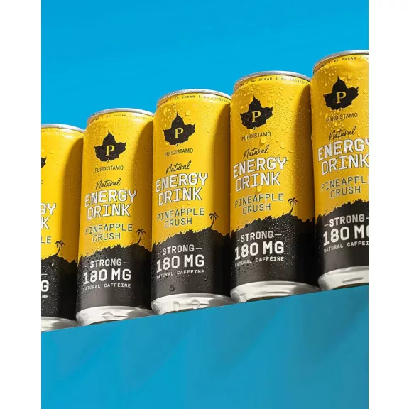 Puhdistamo Natural energy 330ml ananász ízű természetes energiaital DRS Puhdistamo Natural energy 330ml ananász ízű természetes energiaital DRS