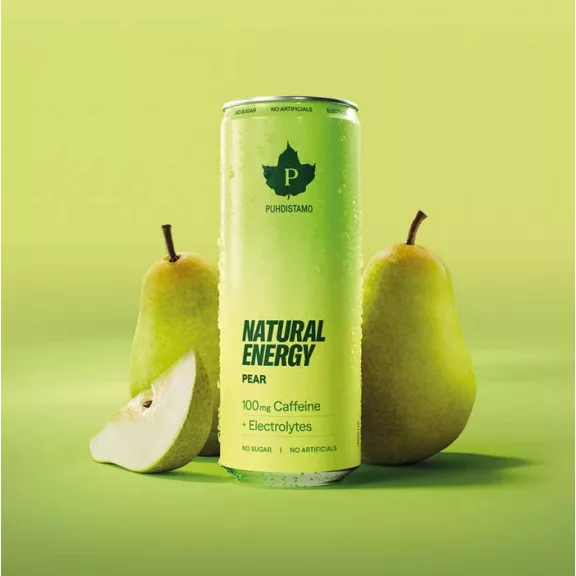 Puhdistamo Natural energy 330ml körte íz természetes energiaital + elektrolit DRS Puhdistamo Natural energy 330ml körte íz természetes energiaital + elektrolit DRS