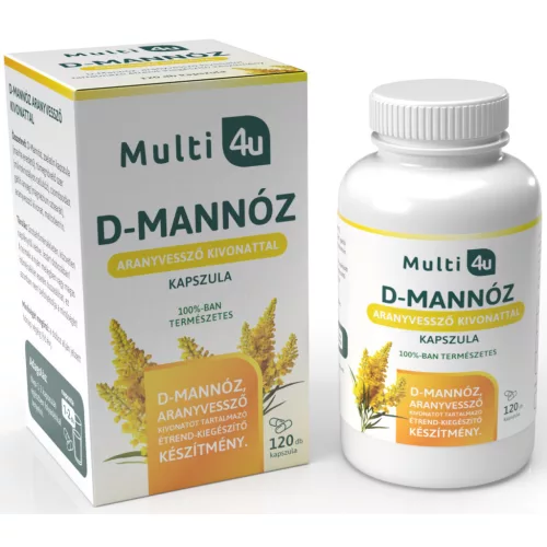 Multi 4u D-mannose kapszula aranyvessző kivonattal 120db