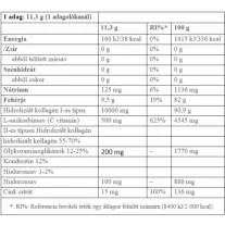   Collango I, II, III, V-ös típusú Elite marha és hal Kollagén + Hyaluronic acid - ananász - 339g