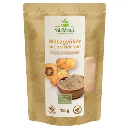 BioMenü BIO Macagyökér por 125g zselatin