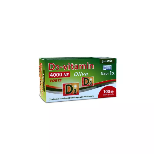 JutaVit D3-vitamin Olíva 100x4000NE lágykapszula