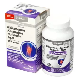   JutaVit Glükozamin-Kondroitin-Kollagén- MSM + D + C-vitamin 120db filmtabletta