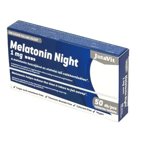 JutaVit Melatonin Night 1mg 50db filmtabletta