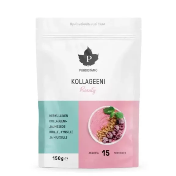 Puhdistamo Kollageeni Beauty 150g piros- bogyós ízű kollagén italpor Puhdistamo Kollageeni Beauty 150g piros- bogyós ízű kollagén italpor