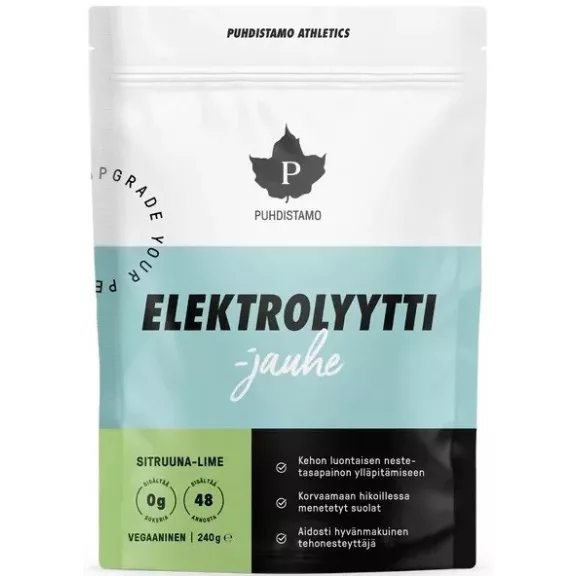 Puhdistamo Elektrolit 240g citrom-lime ízű italpor Puhdistamo Elektrolit 240g citrom-lime ízű italpor