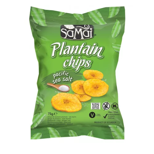 SAMAI Plantain chips tengeri sós 75g főzőbanán Pacific Sea Salt