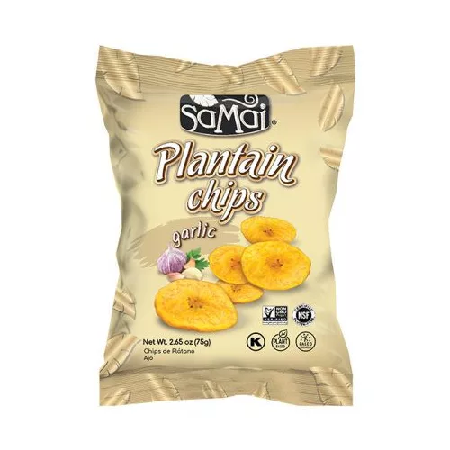 SAMAI Plantain chips fokhagymás 75g főzőbanán Garlic