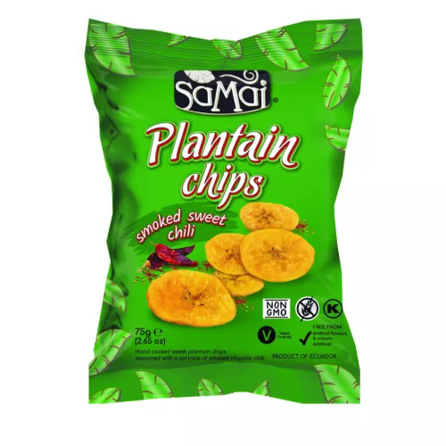 SAMAI Plantain chips édes chilli 75g főzőbanán Smoked Sweet Chili