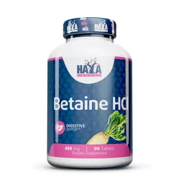   Haya Labs Betaine HCL - gyomorsav, emésztést támogató (650mg) - 90 kapszula