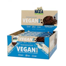   Haya Labs Vegán Protein szelet - Keksz-dupla csoki - 12x40gr