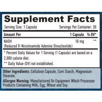 Haya Labs NADH - természetes koenzim - (10mg) - 30 kapszula