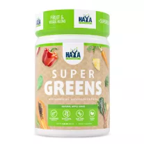   Haya Labs Super Greens superfood Zöldség Italpor - Citrom íz - 300gr