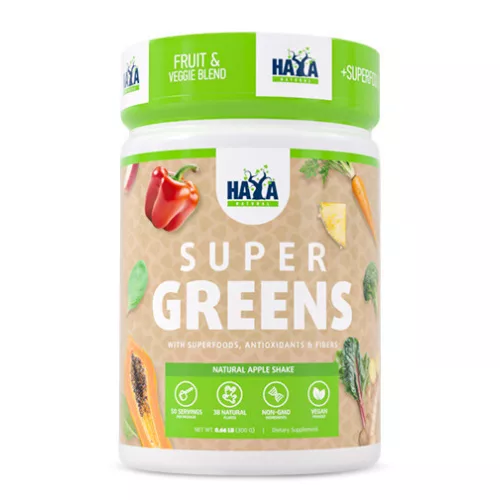 Haya Labs Super Greens superfood Zöldség Italpor - Citrom íz - 300gr